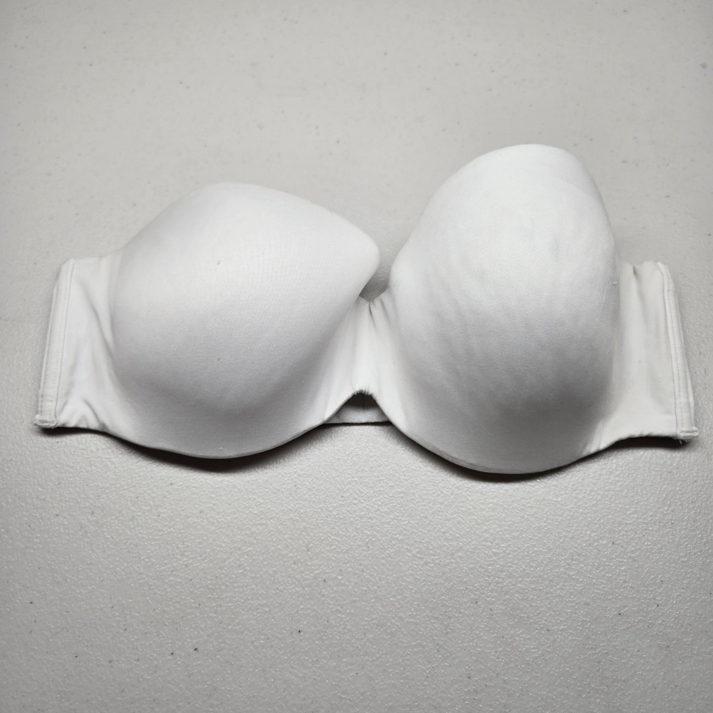 Maidenform Women Bra 36D White Strapless Underwired